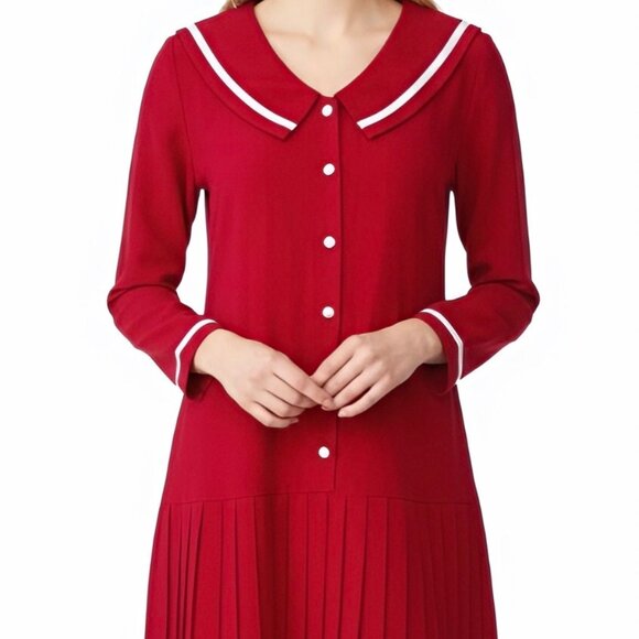 VINTAGE Y2K RAMPAGE SAILOR COLLAR DRESS - Picture 1 of 8